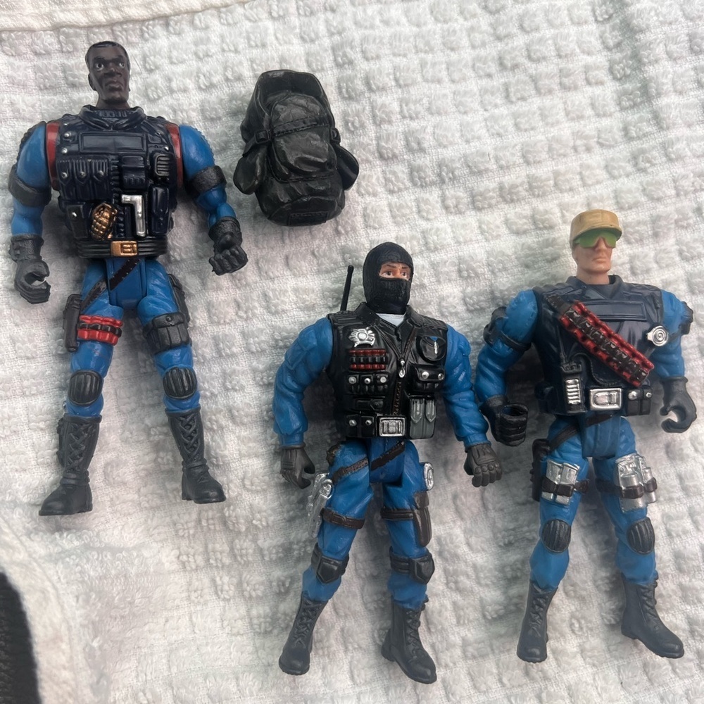 Lanard The Corps Commando Force Hugo Shadow Ortiz 4" Action Figure lot of 3